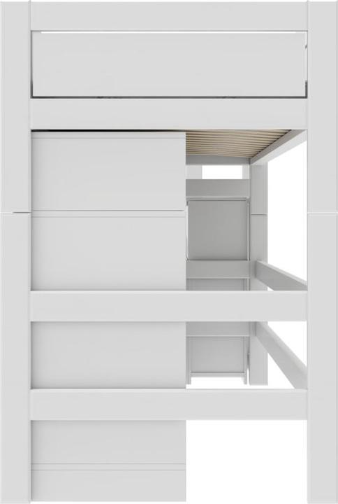 Produktbild Lifetime Kidsrooms ALL IN ONE KOMBO, Halbhochbett mit Schreibtisch 152 Deluxe Lattenrost (102 x 257 cm)