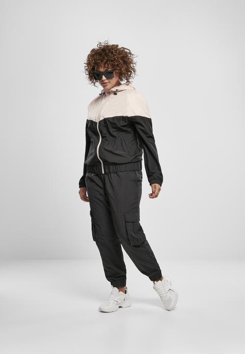 Actual product image Urban Classics Ladies High Waist Crinkle Nylon Cargo Pants (5XL)