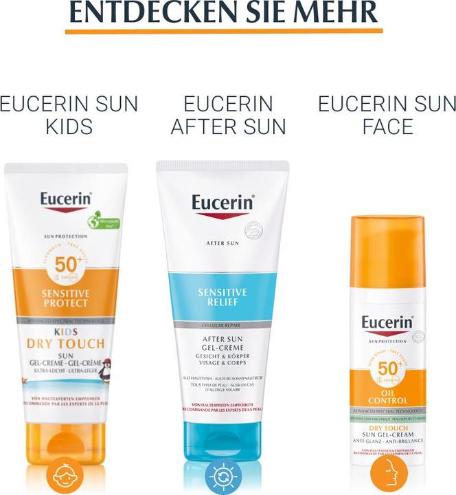 Actual product image Eucerin SUN Body Lotion extra light SPF 50+ (Sun lotion, SPF 50, 400 ml, 463.75 g)