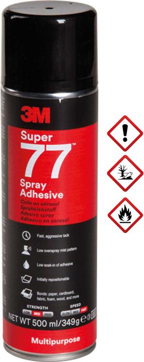 Actual product image 3M Super 77 (124 g, 500 ml)