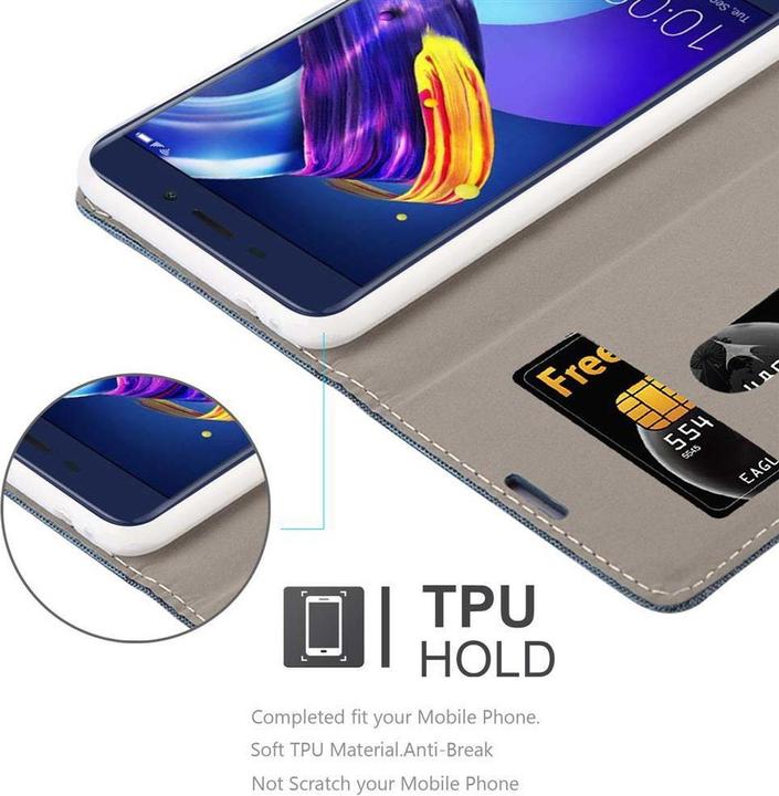 Produktbild Cadorabo Book Jeans Optik Cover (Honor 6C Pro)