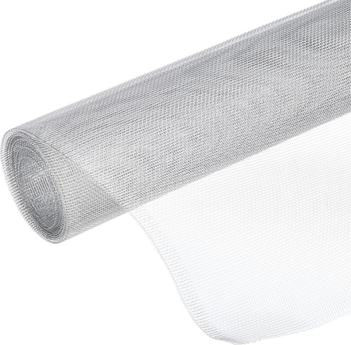 tesa Insektenschutz Lichtschachtgitter aus Aluminium, für Keller Fenstergitter (60 x 135 cm)