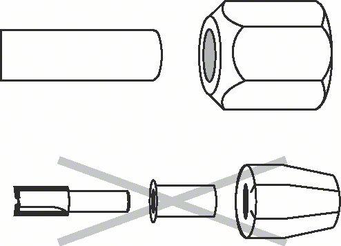 Produktbild Bosch Professional Zubehör Spannzange, 12 mm, 24 mm