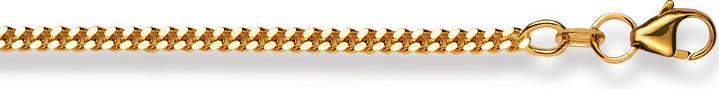 Natsumi Schmuck Halskette Gelbgold 18K/750 Panzer 2.3mm (750/18 K Gelbgold, 40 cm)