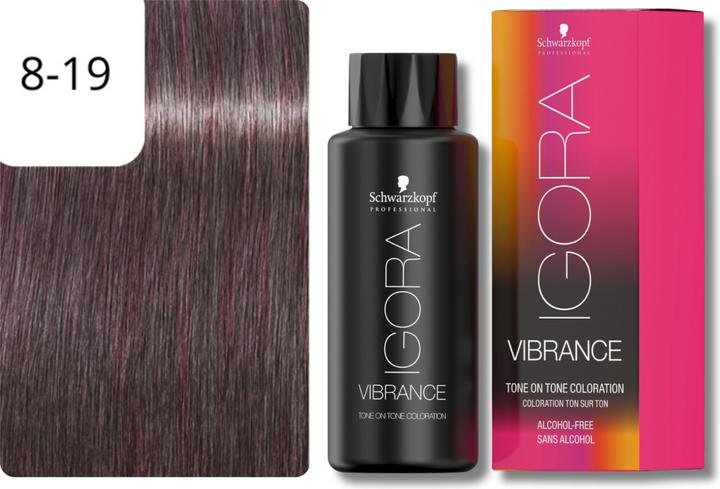 Actual product image Schwarzkopf Professional IGORA VIBRANCE Tone On Tone Colouration (8-19 Light blonde Cendré purple)