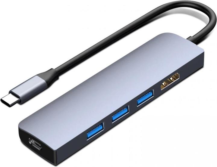 Immagine prodotto Akashi Hub 5 In 1: USB Type-C- Moltiplica Le Possibilità Del Tuo (USB-C)