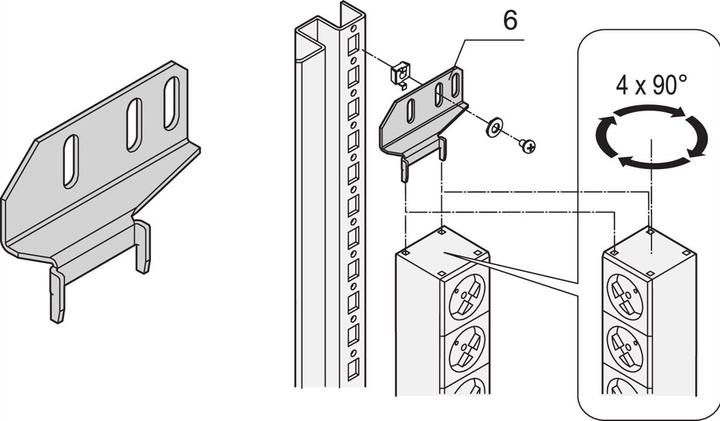 Actual product image Schroff Power strip (30 x, 2 m)