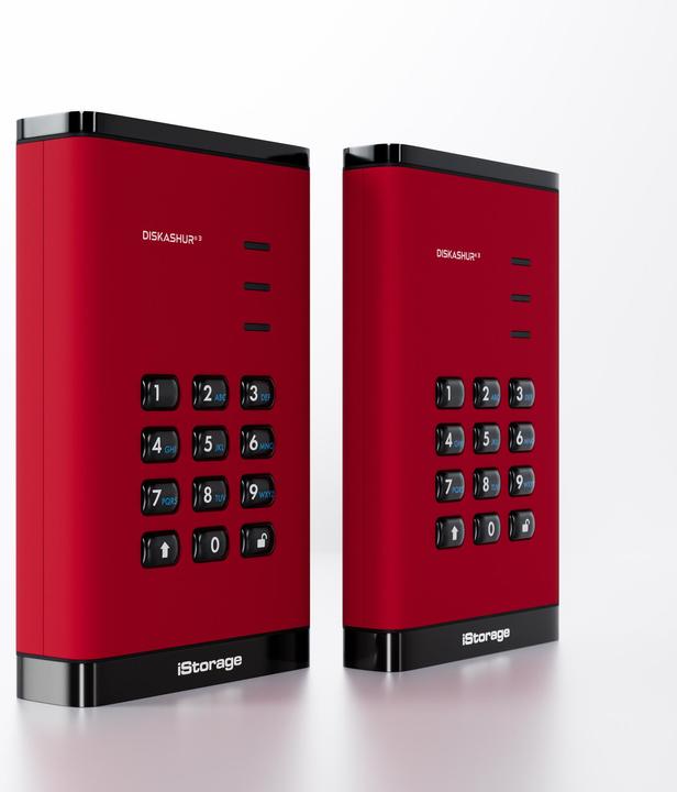 Image du produit iStorage diskAshur3 HDD 5TB - Rouge (5 To)