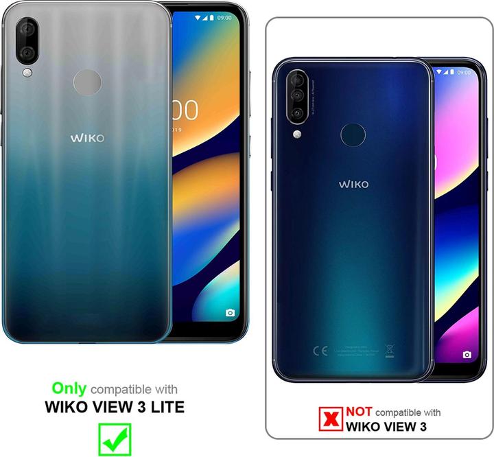 Produktbild Cadorabo Book Jeans Optik Cover (Wiko View 3 Lite)
