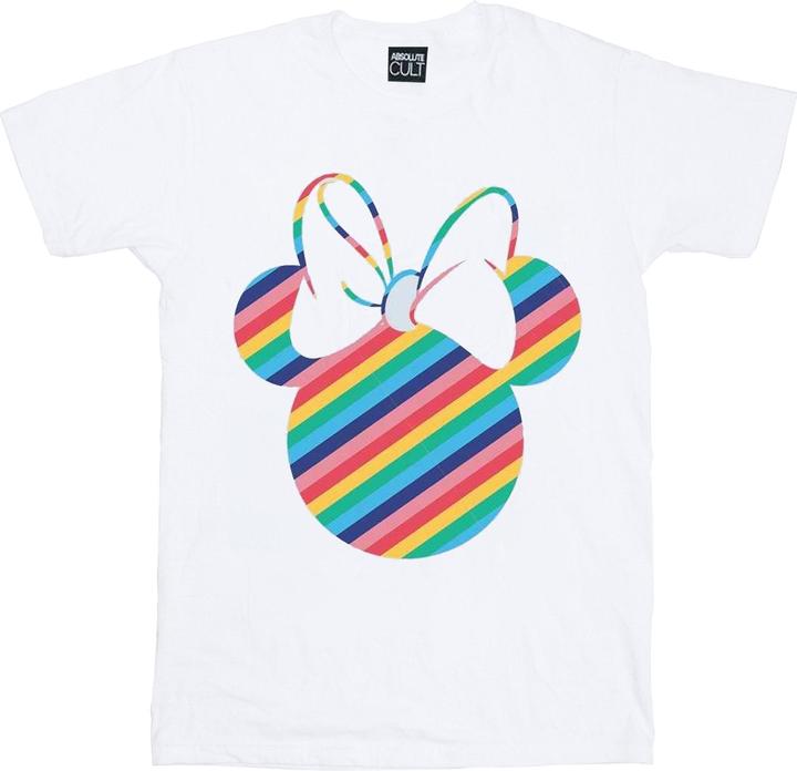 Disney Minnie Mouse Rainbow Face TShirt (L)