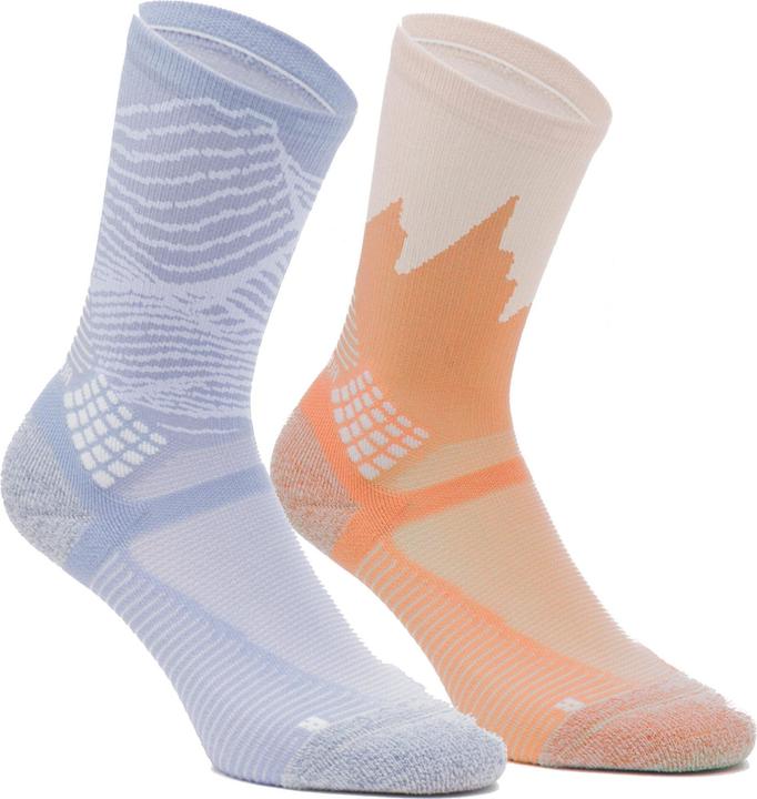 Quechua Wandersocken hoch 2 Paar - Hike 500 grau/orange