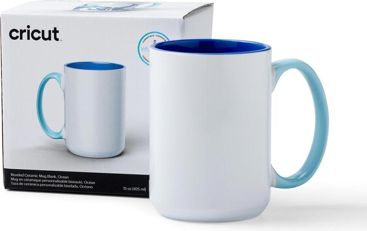 Image du produit Cricut Tasse Infusible Ink Ocean 425 ml, Blanc/Bleu (425 ml, 1 x)