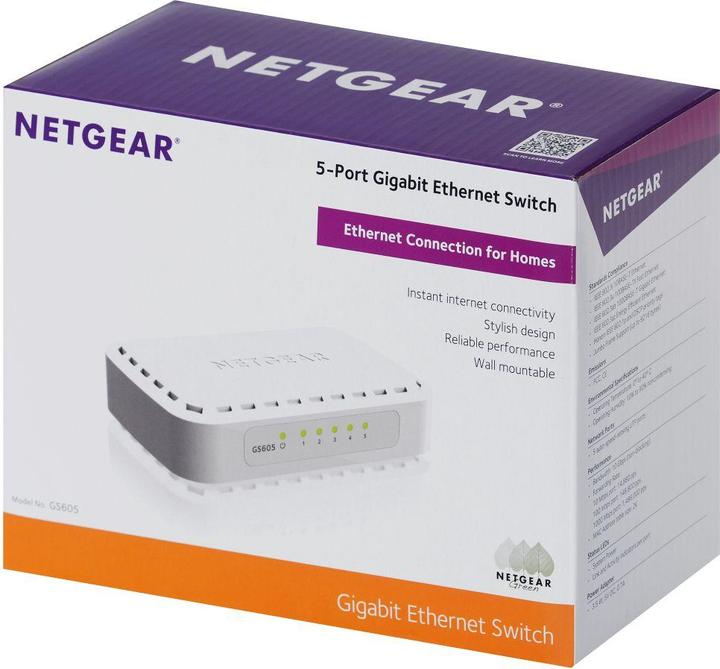 Image du produit Netgear Gs605-400pes (5 Ports)