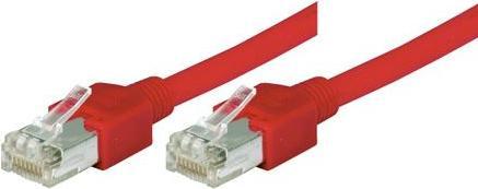 Produktbild Tecline Dätwyler Patchkabel S/UTP, Cat 5e, rot, 0,5 m hochflexibel, mit Hirosesteckern TM11 (S/UTP, CAT5e, 0.50 m)