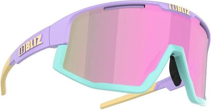 Bliz Fusion Small (Viola pastello opaco con giallo, Marrone e Rosa Multi)