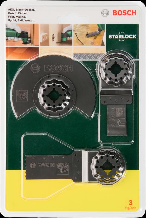 Produktbild Bosch Zubehör Starlock Starter-Set Holz, 3-teilig, für Multifunktionsgeräte