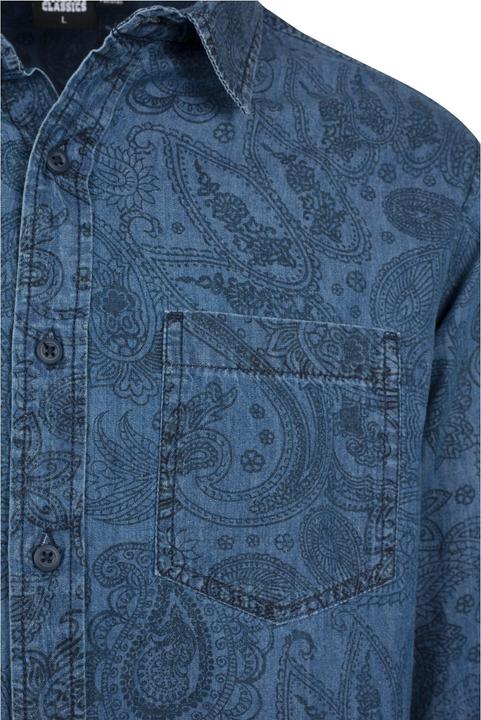 Immagine prodotto Urban Classics Camicia di jeans stampata Paisley (S)