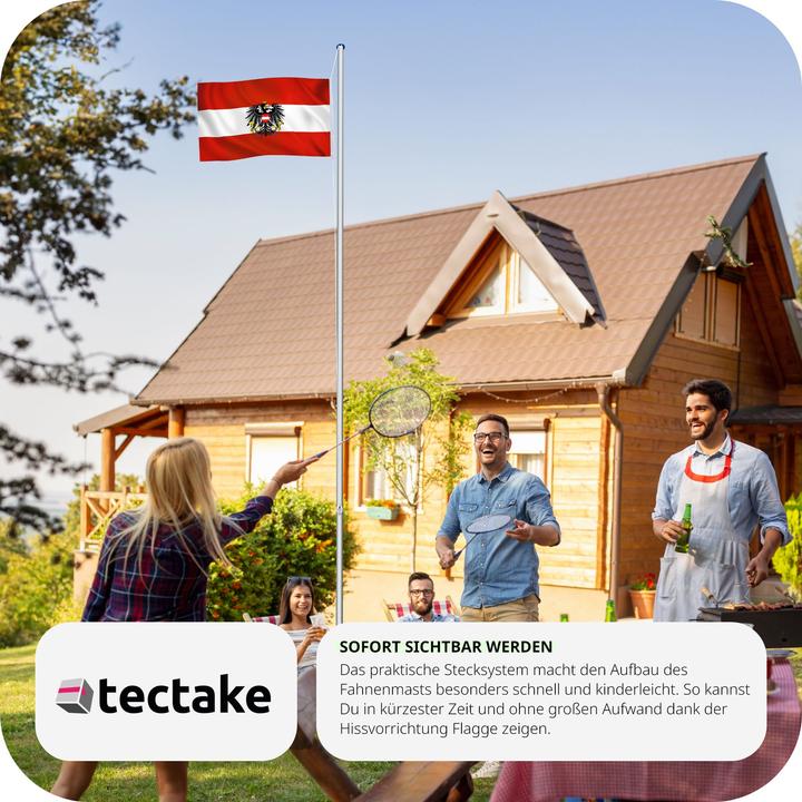 Produktbild tectake Fahnenmast