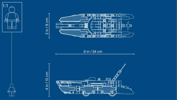 Produktbild LEGO Rennboot (42089, LEGO Technic)