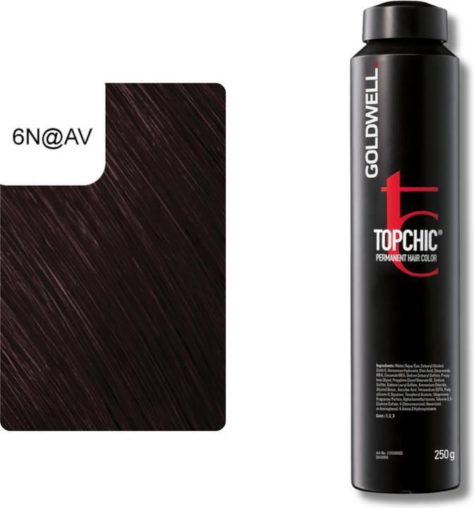 Image du produit Goldwell Topchic Elumenated (6N@AV - blond foncé élumé violet frêne foncé)
