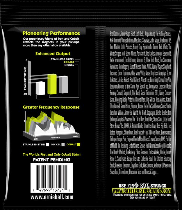 Actual product image Ernie Ball Set of strings, Slinky Cobalt 3-pack, Regular 10-46 (6 x, Electric guitar, 0.05")