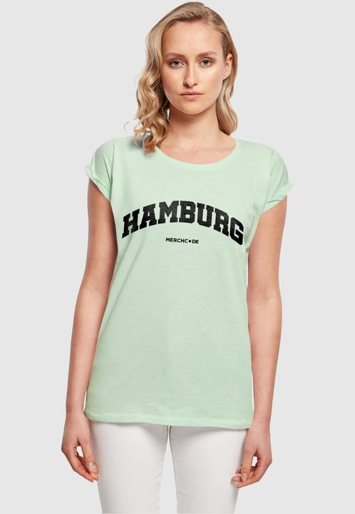 Actual product image Merchcode Ladies Hamburg Wording - T-Shirt - 116845 (L)