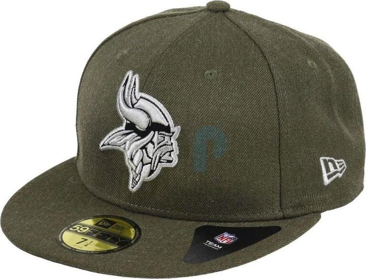 New Era NFL - Minnesota Vikings - Heather Olive 59Fifty Cap Oliv 7 3/8 (56)