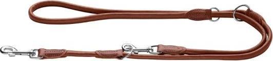 Hunter V-Leine Round & Soft Canadian Up für Hunde Cognac M (M, Hund, Hundesport)