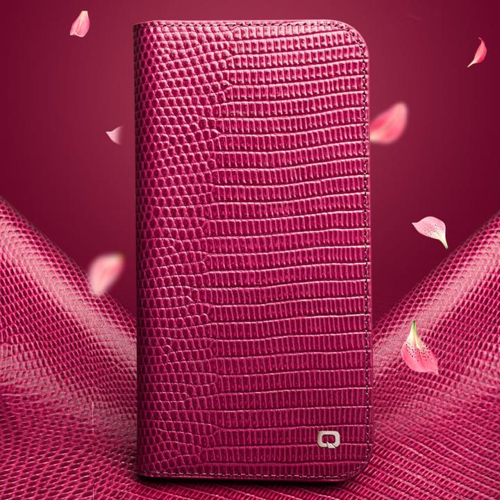 Actual product image QiAlino Croco Flip cover (Apple iPhone 16 Pro Max)