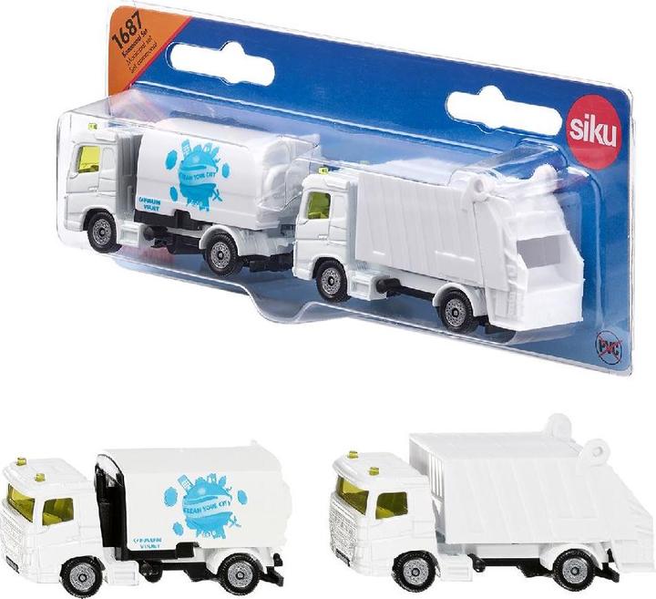 Immagine prodotto Siku Set comunale spazzatrice e camion della spazzatura