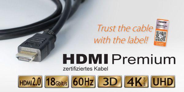 Produktbild Transmedia HDMI (Typ A) — HDMI (Typ A) (1 m, HDMI)