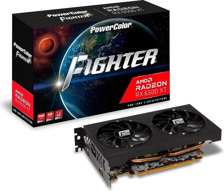 Actual product image Powercolor Fighter Radeon RX 6500 XT (4 GB)