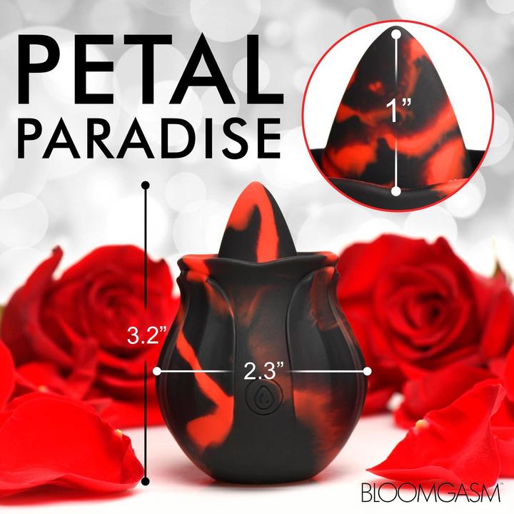 Produktbild Frisky BLOOMGASM Black Kiss Rimmende RosenVibrator Rot/Schwarz