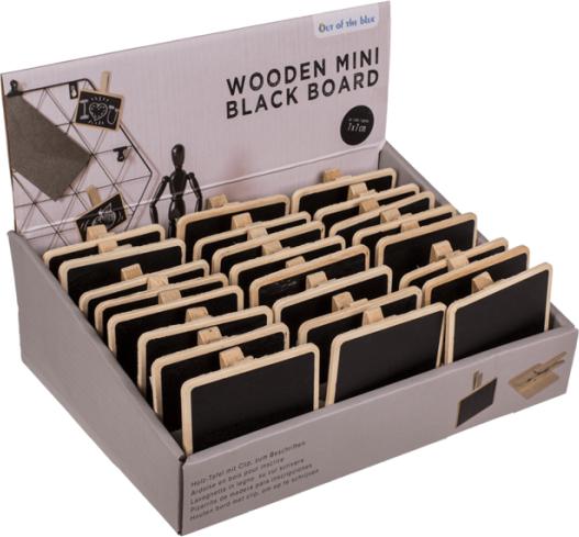 Image du produit Magni Tableau en bois Mini 7x7cm avec clip pour l'écriture (7 x 7 cm)
