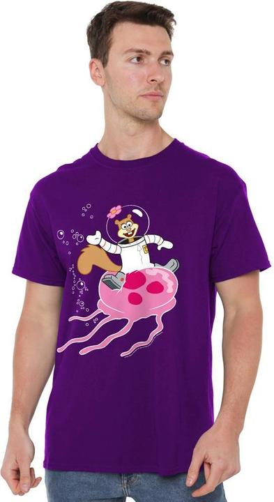 Produktbild Spongebob Squarepants Sandy Rides The Jellyfish TShirt (4XL)