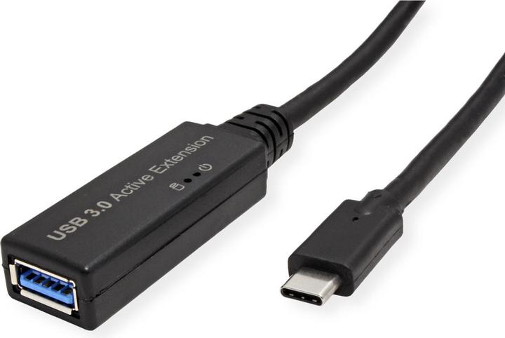 Produktbild Roline Ultralanges USB3.2 Gen1 Verlängerungskabel, C-A, ST/BU, 5m (5 m, USB 3.2 Gen 1)