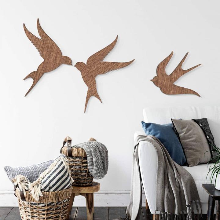 Produktbild Trenddeko Vögel (3-teilig) (35 x 20 cm)
