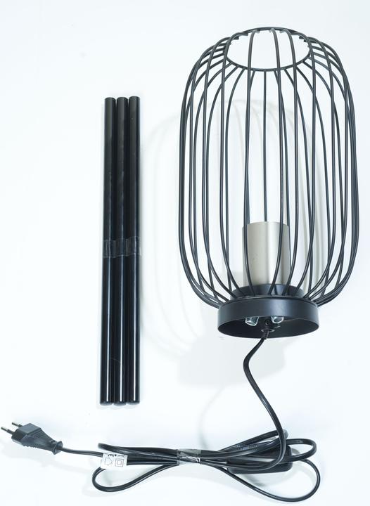 Produktbild Amare Stehlampe Dreibein Vintage Standlampe Metall mit silbernem Fitting (E27)