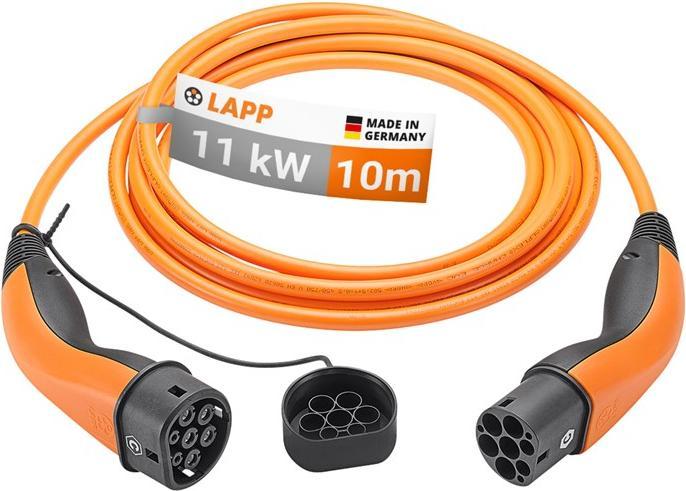 Lapp Mobility Ladekabel Typ 2, bis zu 11 kW, 10 m, orange (11 kW, 10 m)