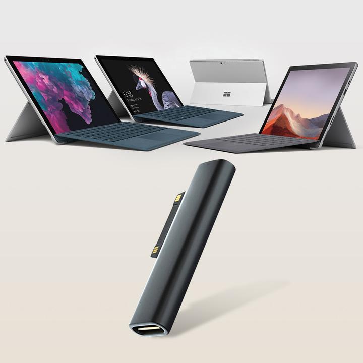 Image du produit Avizar Adaptateur de charge Surface Pro 7 / 6 / 5 / 4 (USB Type C, Propriétaire)