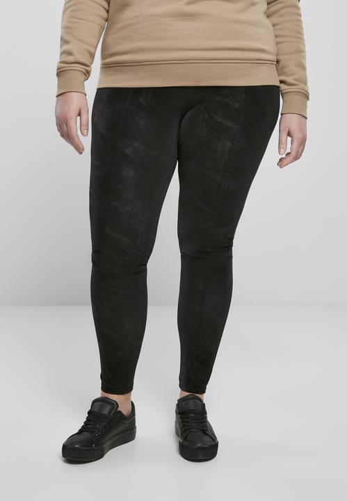 Image du produit Urban Classics Ladies Washed Synthetic Leather Pants (XS)