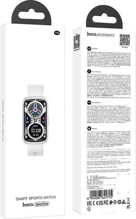 Produktbild Hoco Headphone with microphone smartwatch IP68 Y25 silver