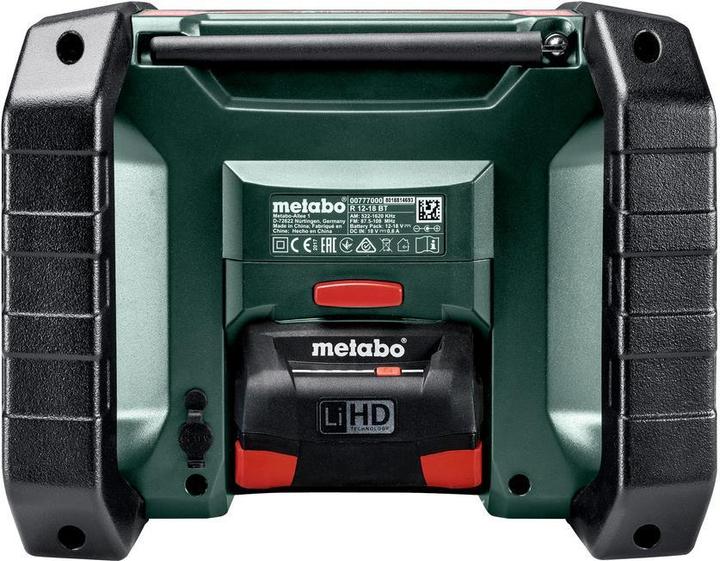 Image du produit Metabo R 12-18 DAB+ BT (DAB+ DAB, FM, AM, Bluetooth)