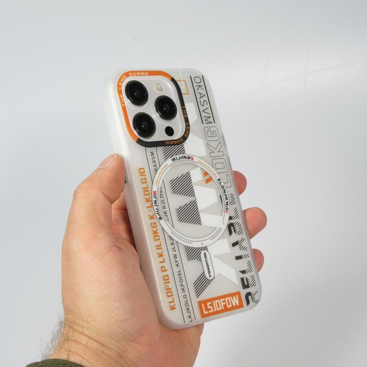 Produktbild PhoneLook Hülle MWK Cyber Grid Silikon mit MagSafe (Apple iPhone 15 Pro Max)