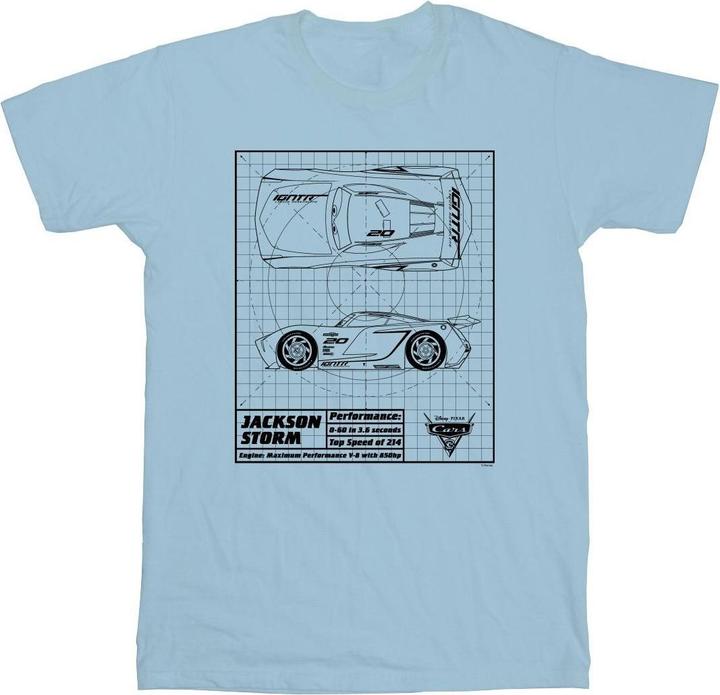 Disney Cars Jackson Storm Blueprint TShirt (L)