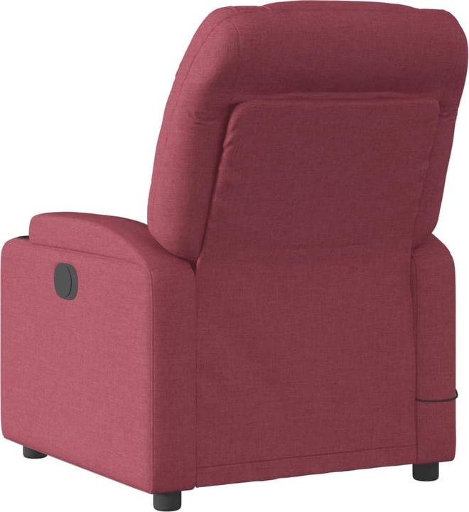 Immagine prodotto VidaXL Poltrona massaggiante in tessuto rosso vino,Colore: Rosso vino,Materiale: Tessuto
