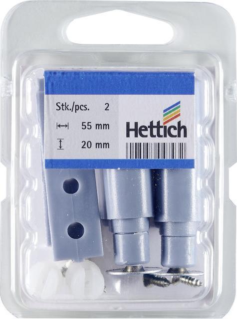 Produktbild Hettich Push to open Trffner grau 2 Stck