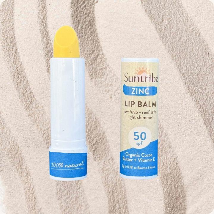 Actual product image Suntribe Mineralischer Bio-Lippenbalsam mit Zink LSF 50 (Balm)