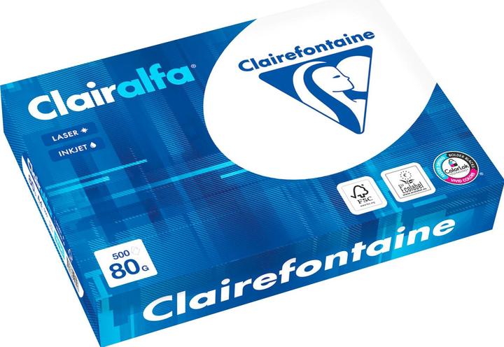 Produktbild Clairefontaine Clairalfa (80 g/m², 500 x, A4)