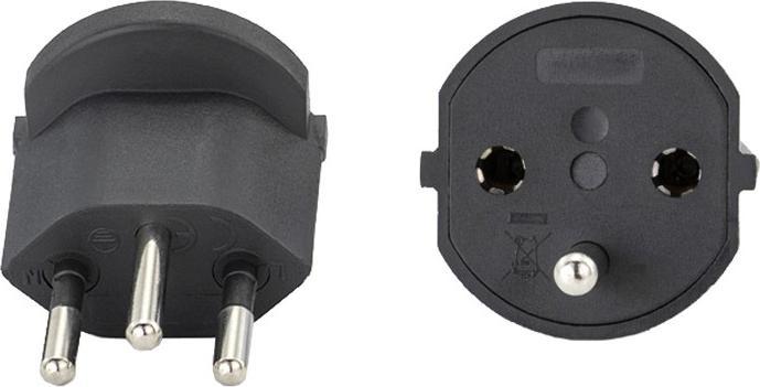 Image du produit Technikdepot Adaptateur de prise électrique UE vers prise suisse Noir